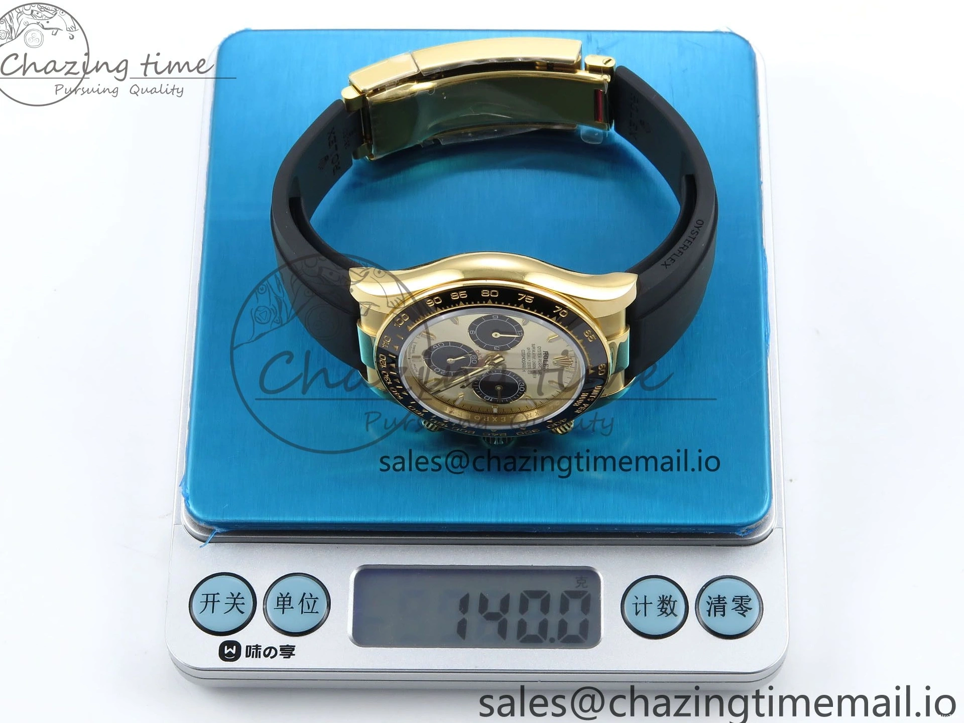MiroTime 0517 Daytona 126518 QF 1:1 Best Edition YG Black Dial on Oysterflex Strap SH4131 V6（Gain Weight） EasyMatch 1199